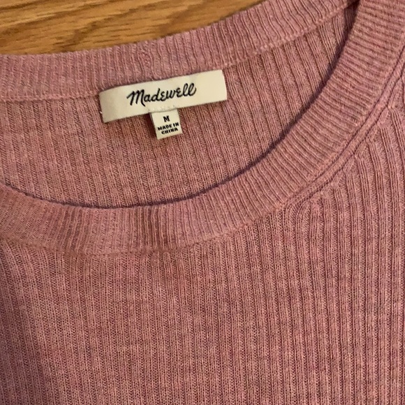 Madewell Ruffle Shoulder Ribbed Sweater - Picture 3 of 6